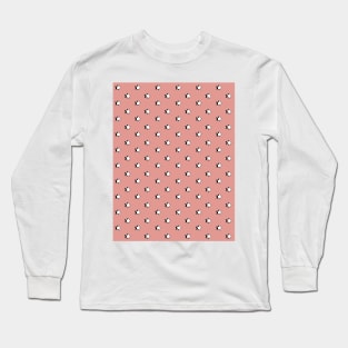 Blush Pink Peach Retro VSCO Aesthetic stars Long Sleeve T-Shirt